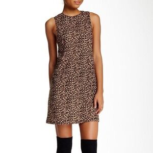 American Apparel Olivia Dress Women's Size Medium Leopard Tank Tunic Tumblr Y2K